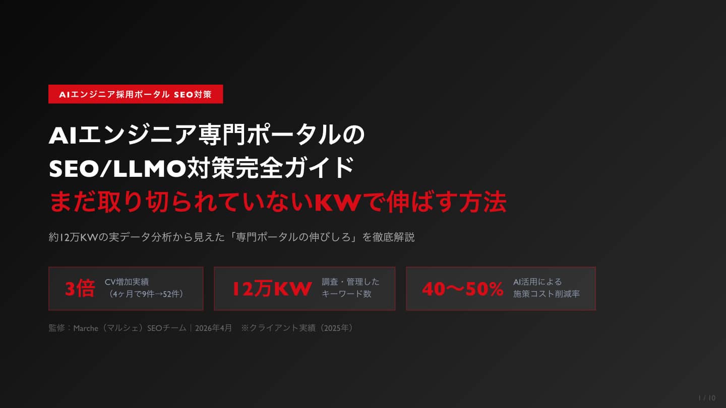 AIエンジニア採用ポータル SEO/LLMO対策完全ガイド
