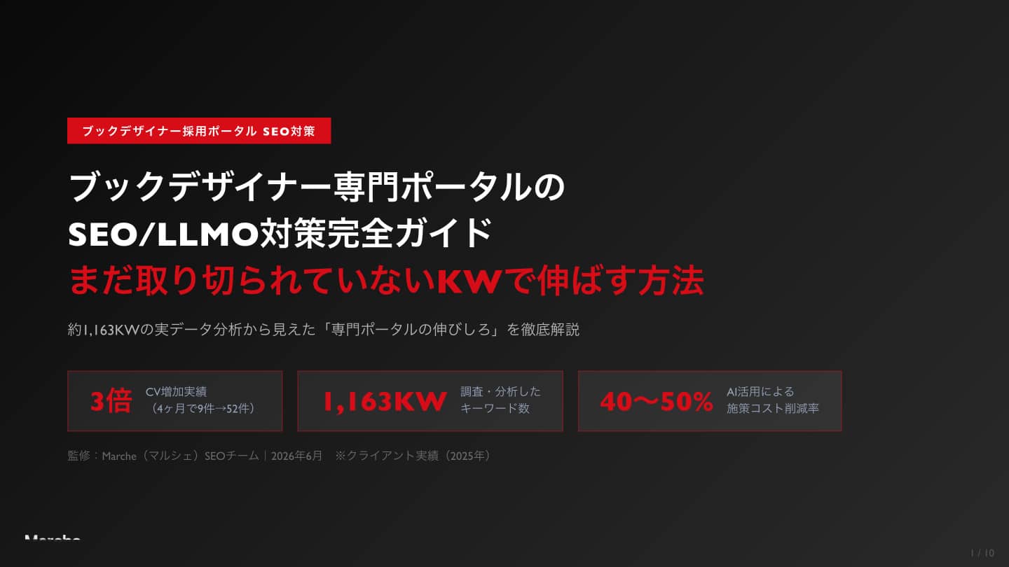 ブックデザイナー 採用ポータルSEO完全ガイド