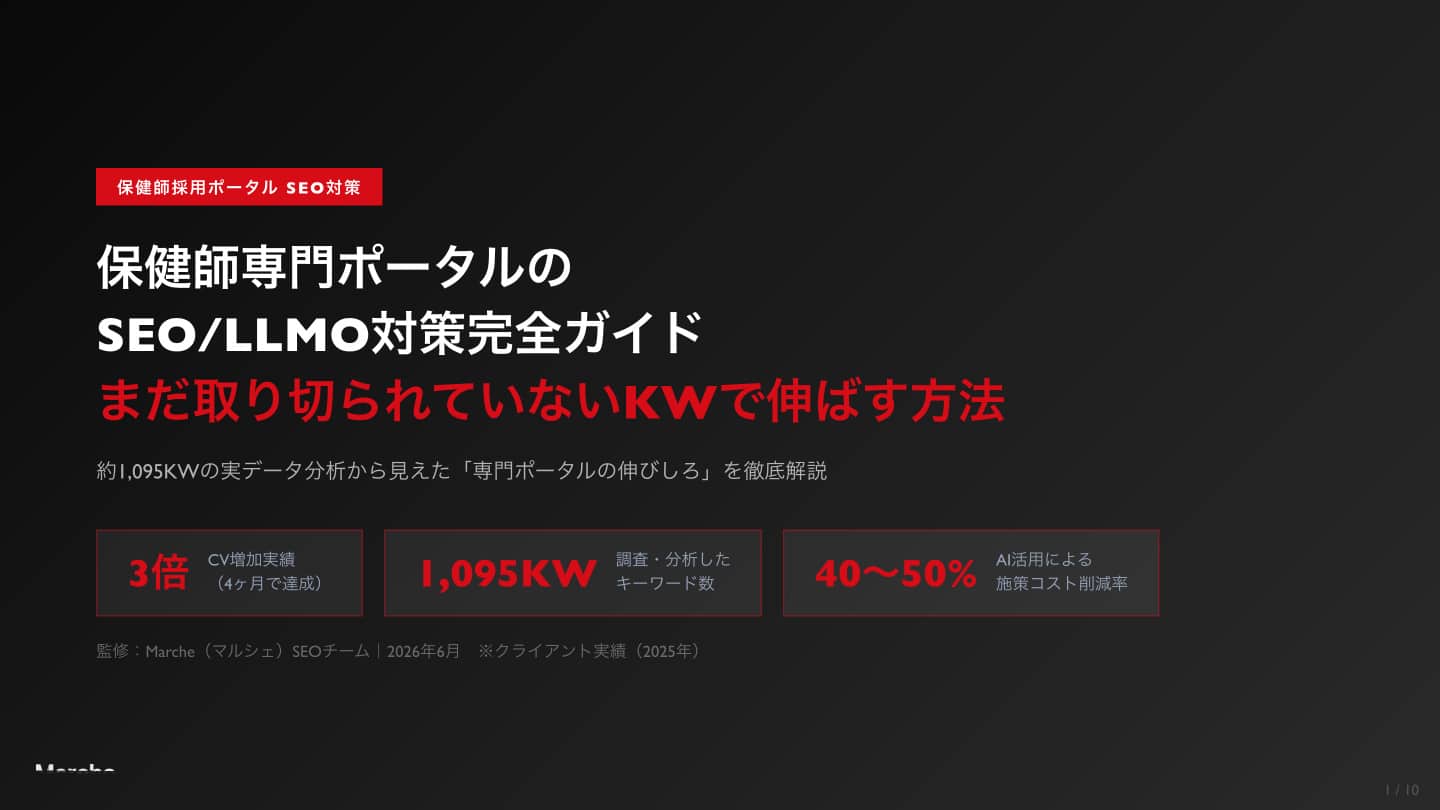 保健師 採用ポータルSEO完全ガイド