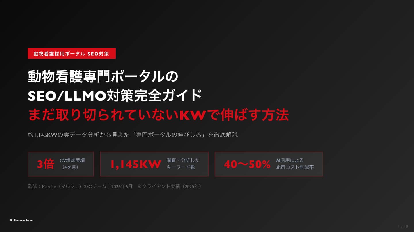 動物看護専門ポータルのSEO/LLMO対策完全ガイド